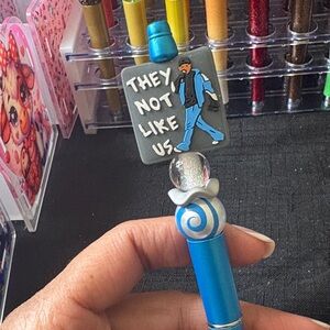 Blue and Gray Decorative Pen "They Not like Us"
